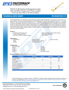 WR-28 10 dB Directional Waveguide Coupler With UG