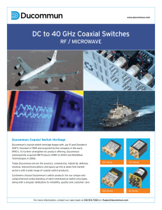 DC to 40 GHz Coaxial Switches