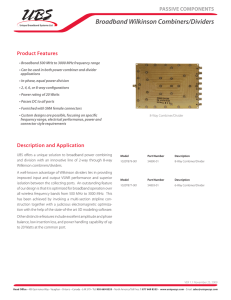 Specs - Unique Broadband Systems