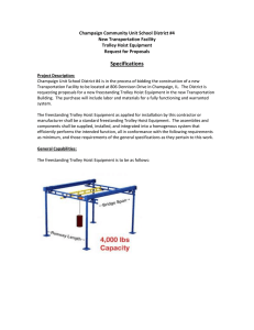 05 Trolley Hoist Equipment Specifications