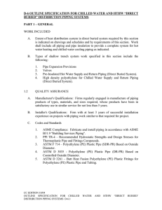 d-6 outline specification for chilled water