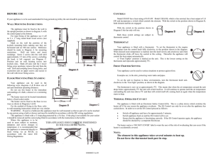 BEFORE USE The element in this appliance takes