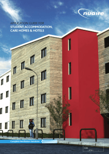 APPLICATION GUIDE FOR STUDENT ACCOMMODATION, CARE