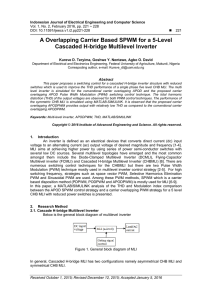 A Overlapping Carrier Based SPWM for a 5-Level