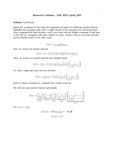 Homework 6 Solution - AME 30315, Spring 2015 Problem 1 [10/10