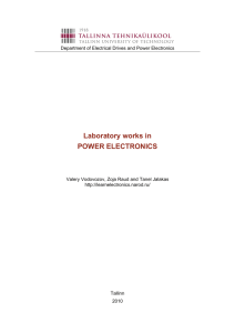 Laboratory works in POWER ELECTRONICS
