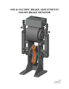E-164 102-112 Disc Brake Adjustment - Standard