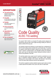 Code Quality - Burnback Welding Equip Services