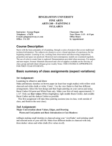 Course Description Basic summary of class assignments (expect
