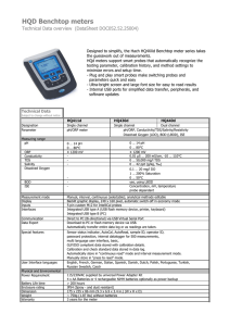 HQD Benchtop meters