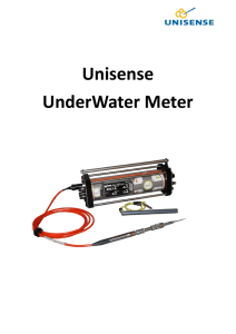 Unisense UnderWater Meter
