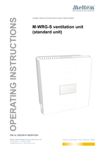 Meltem User Manual M-WRG