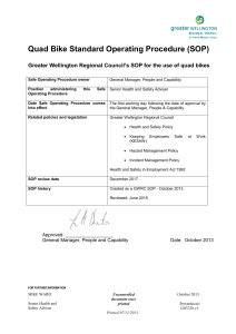 Quad Bike Standard Operating Procedure (SOP)