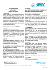 2nd International Standard For Prekallikrein Activator