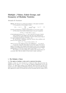 Multiple ζ-Values, Galois Groups, and Geometry of Modular Varieties