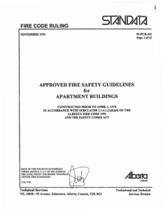 Approved Fire Safety Guidelines for Apartment Buildings