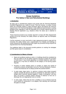 Fire safety in buildings - The University of Edinburgh