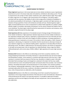 UNDERSTANDING THE PRINTOUT Phase Angle (α) Capacitance