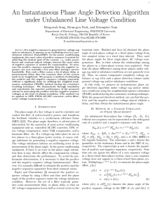 An Instantaneous Phase Angle Detection Algorithm under