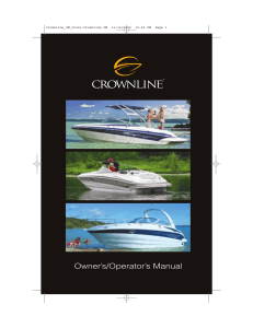 2006 270 Crownline Manual