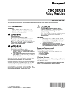 65-0229 - 7800 SERIES Relay Modules