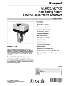 63-2533 - ML6420, ML7420 Non-Spring Return Electric