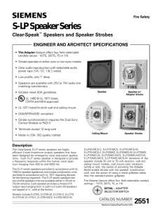 S-LP Speaker Series - Fire Alarm Resources