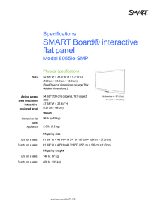 SMART Board 8055ie-SMP interactive display appliance