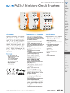 FAZ-NA Series Miniature Circuit Breakers