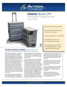 Liberty Model LPH - Simply Reliable Power