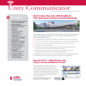 Unity Communicator - Unity Health Insurance