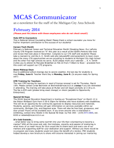 MCAS Communicator - Michigan City Area Schools