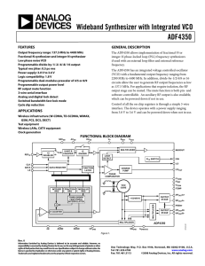ADF4350 Wideband Synthesizer with Integrated VCO Data Sheet