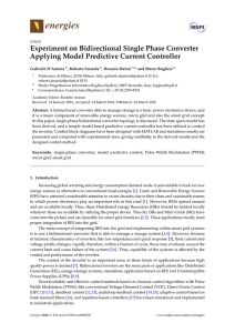 Experiment on Bidirectional Single Phase Converter Applying Model