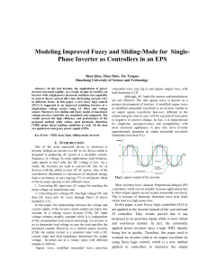 Modeling Improved Fuzzy and Sliding-Mode for Single