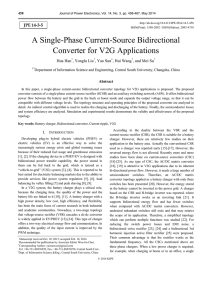 A Single-Phase Current-Source Bidirectional Converter for V2G