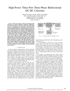 High-Power Three-Port Three-Phase Bidirectional DC