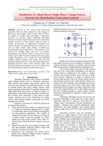 Simulation of a Buck-Boost Single Phase Voltage Source Inverter for