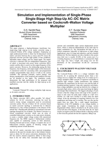 Simulation and Implementation of Single-Phase Single