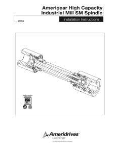 Amerigear High Capacity Industrial Mill SM Spindle