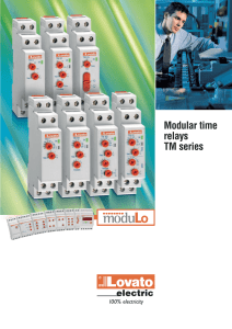 Leaflet - Modular time relays TM series