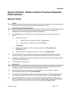 CPE Solutions Service Schedule _Telstra Inc._