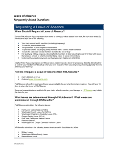 Leave of Absence Frequently Asked Questions