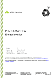 PRO-4.5-0001-1-02 Energy isolation