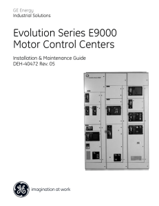 Evolution Series E9000 Motor Control Centers