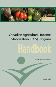 Canadian Agricultural Income Stabilization (CAIS) Program