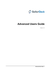 Advanced Users Guide