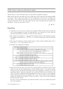 OCR C3 (Core 3) Revision Sheet