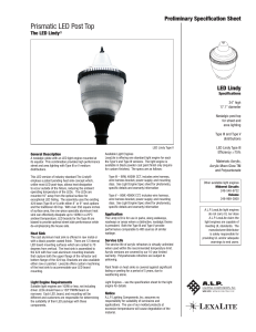 809 Sell Sheet.indd - Lighting Plastics Solutions