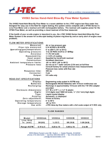VH563 Series Hand-Held Blow-By Flow Meter - J
